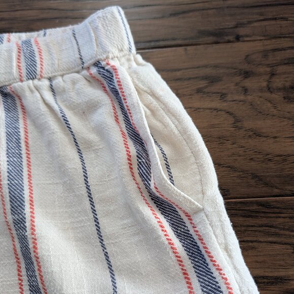 aerie boho shorts crochet lace trim cream striped size XS - Picture 5 of 15